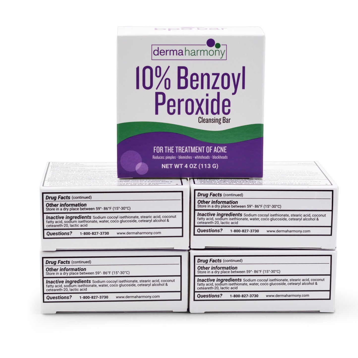 10% Benzoyl Peroxide Cleansing Bar (non-soap) - Unscented