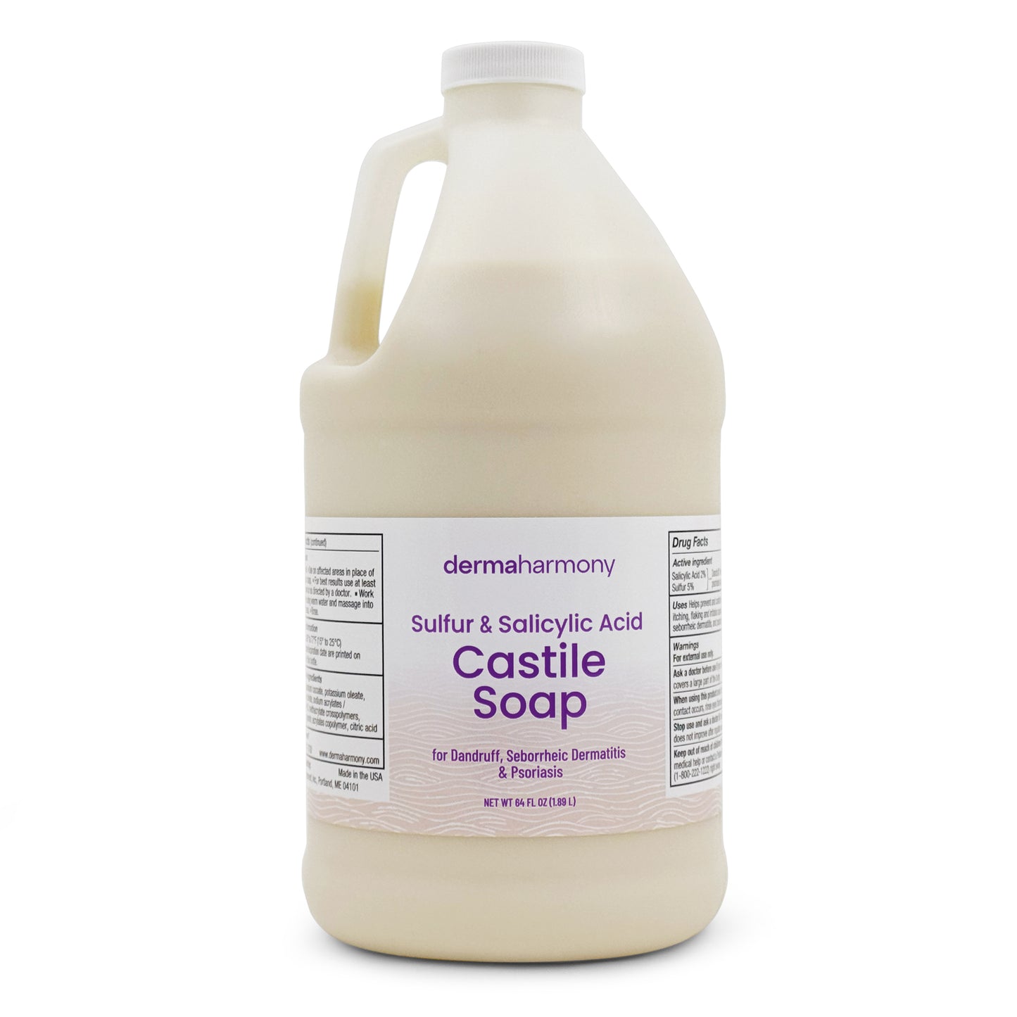 Sulfur + Salicylic Acid Castile Soap (Liquid)