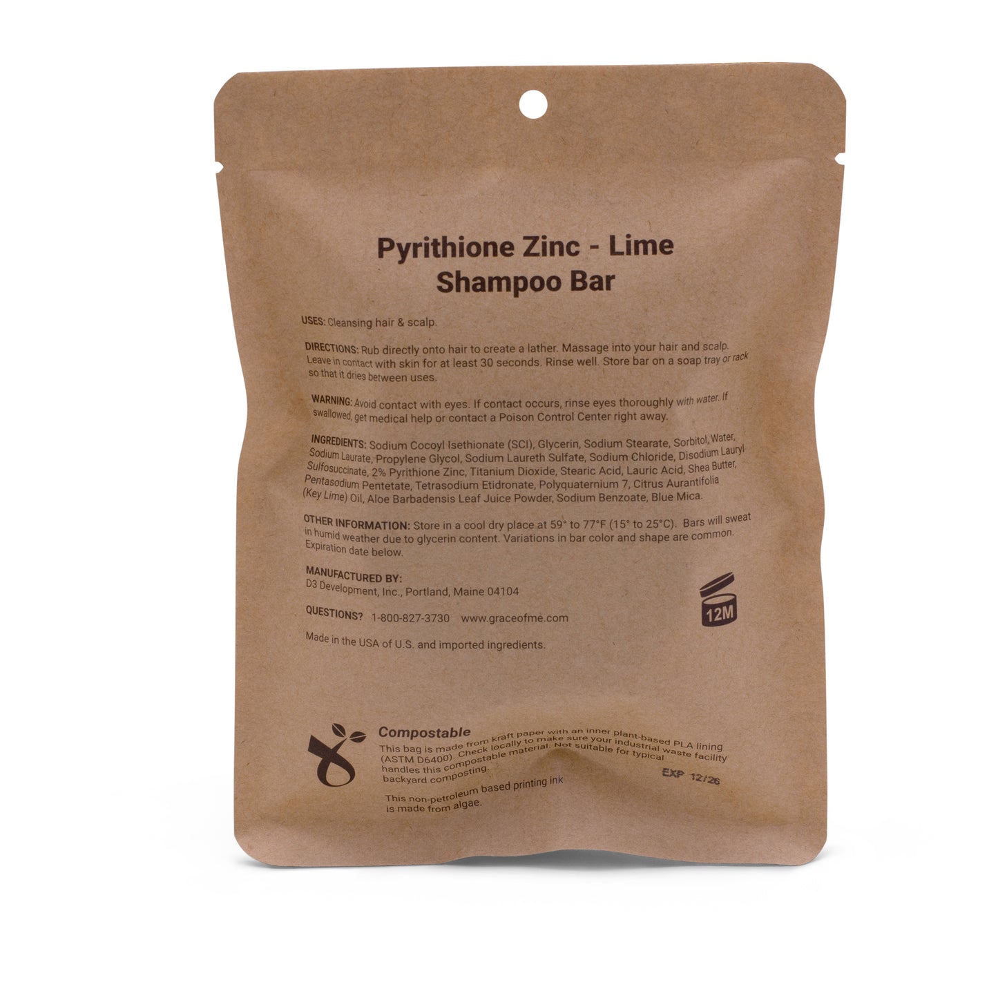 2% Pyrithione Zinc Shampoo Bars