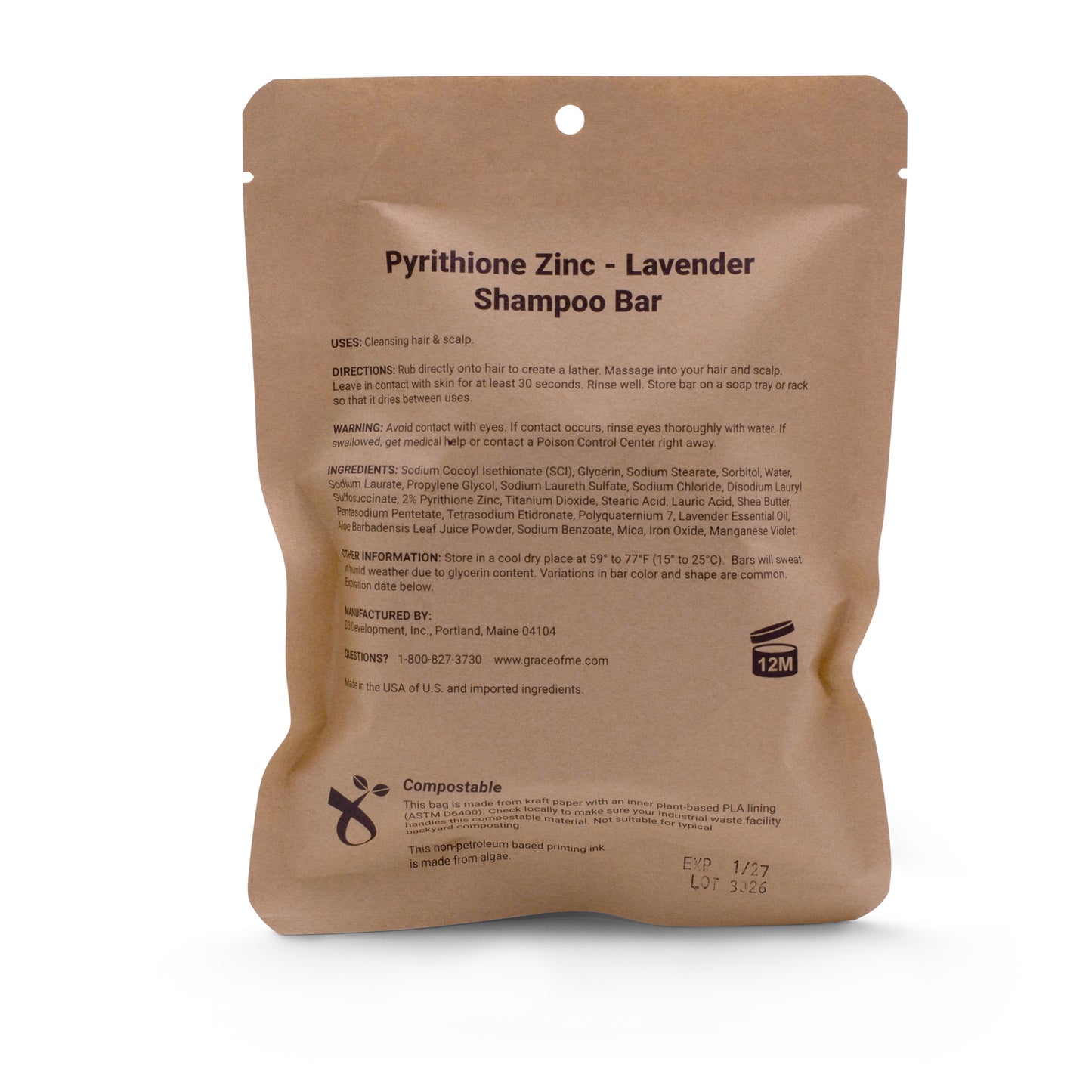 2% Pyrithione Zinc Shampoo Bars