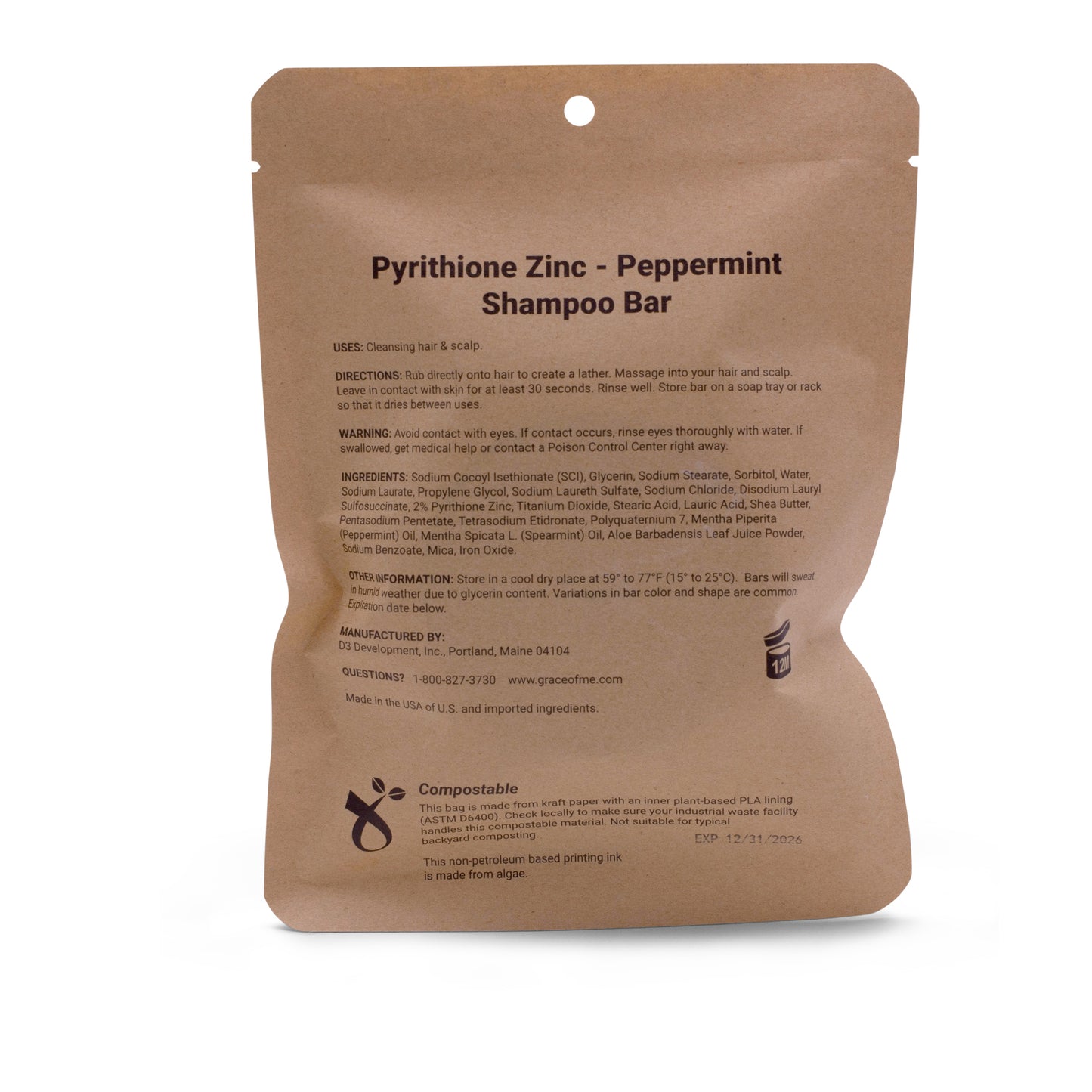 2% Pyrithione Zinc Shampoo Bars