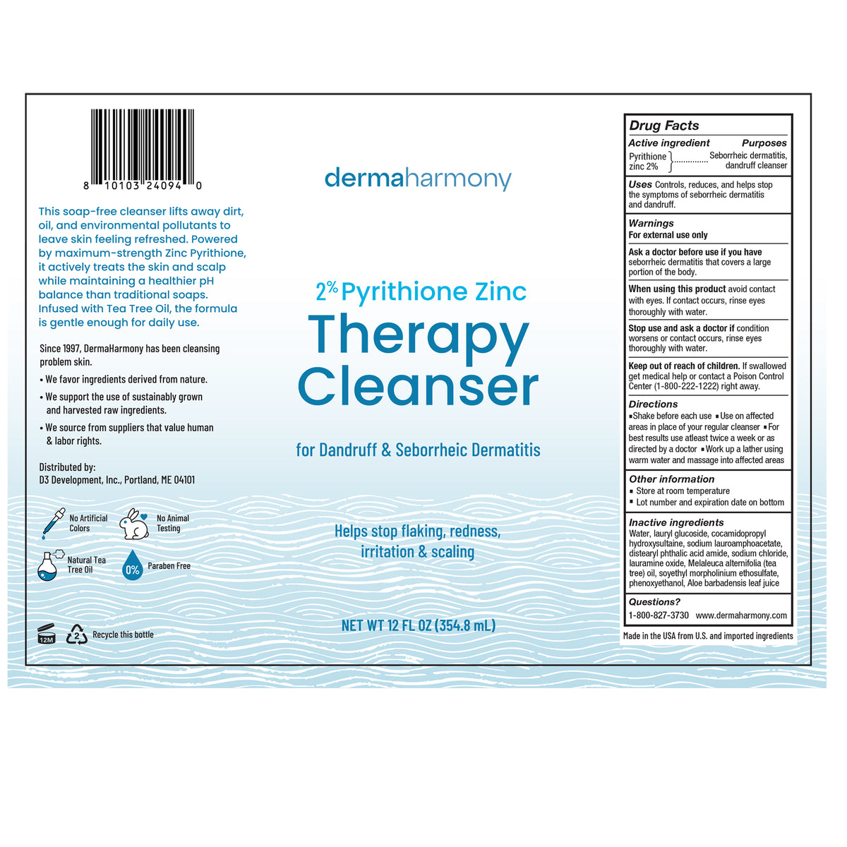 2% Pyrithione Zinc Cleanser (Liquid)