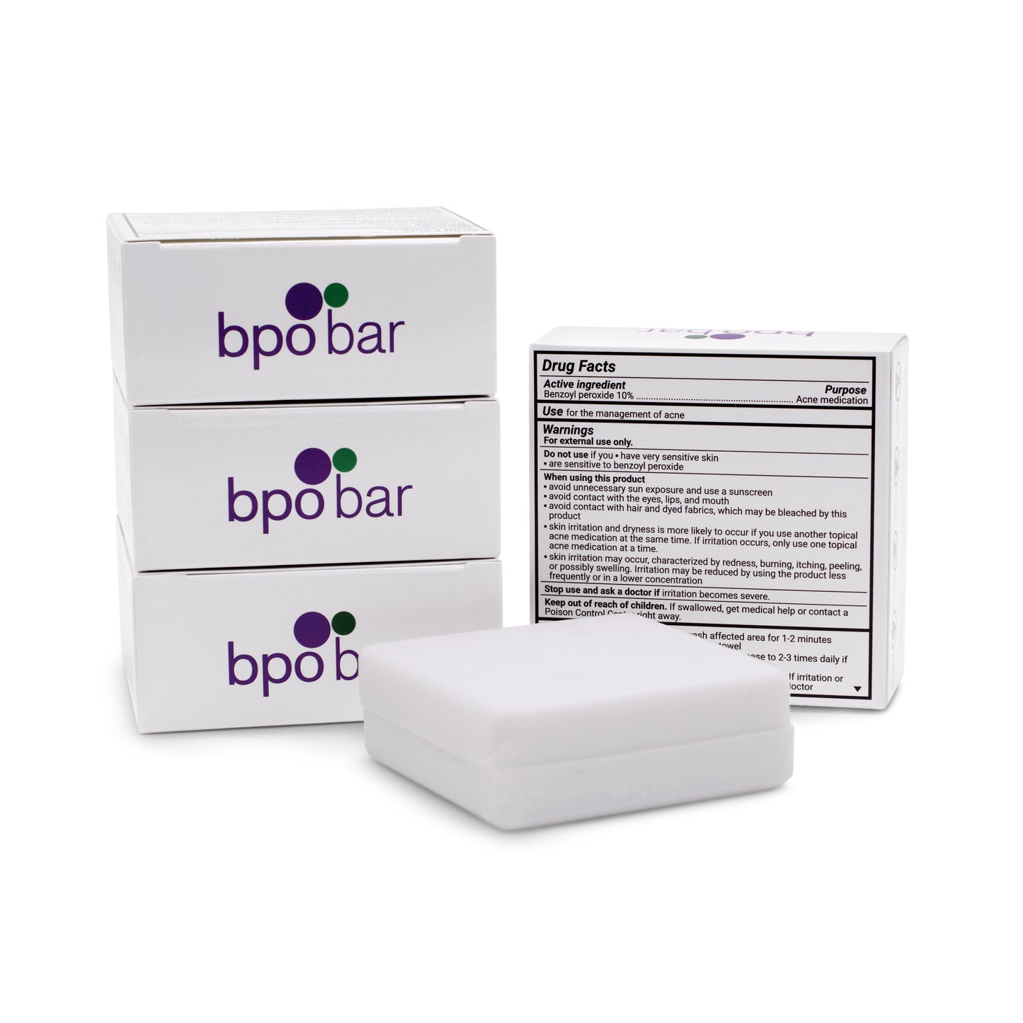 10% Benzoyl Peroxide Cleansing Bar (non-soap) - Unscented