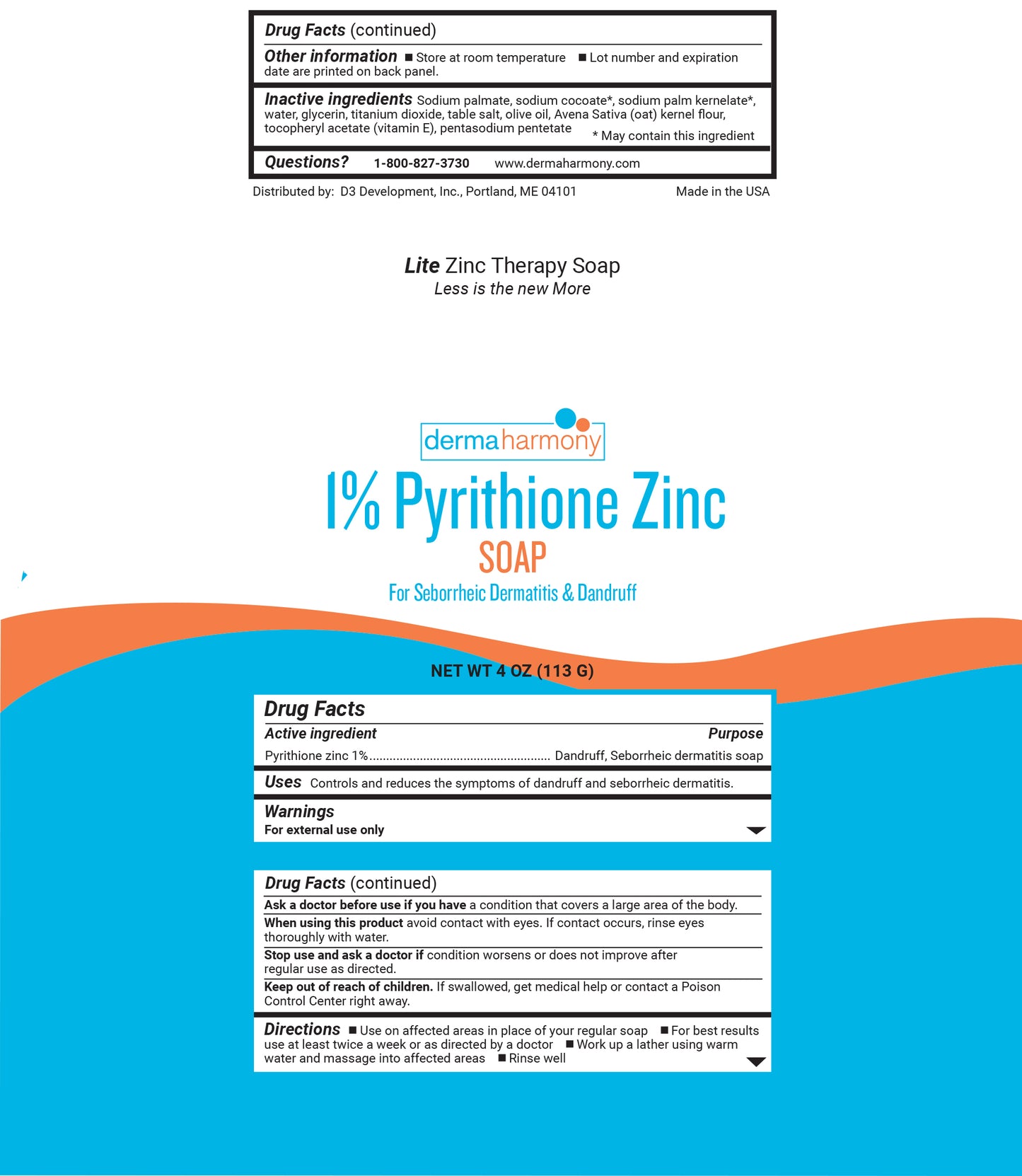 1% Zinc Pyrithione (ZNP BAR) Soap