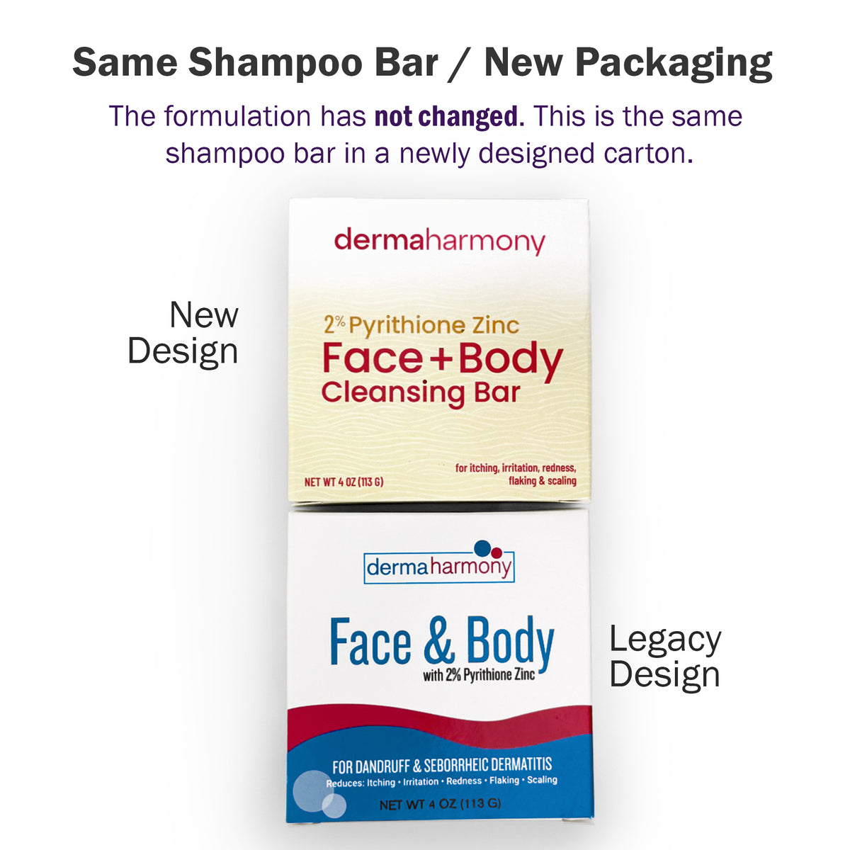 2% Pyrithione Zinc Face + Body Cleansing Bar - Fragrance-Free