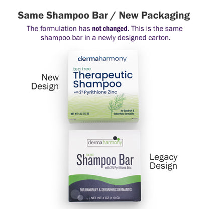 2% Pyrithione Zinc Dandruff & Seborrheic Dermatitis Shampoo Bar - Tea Tree