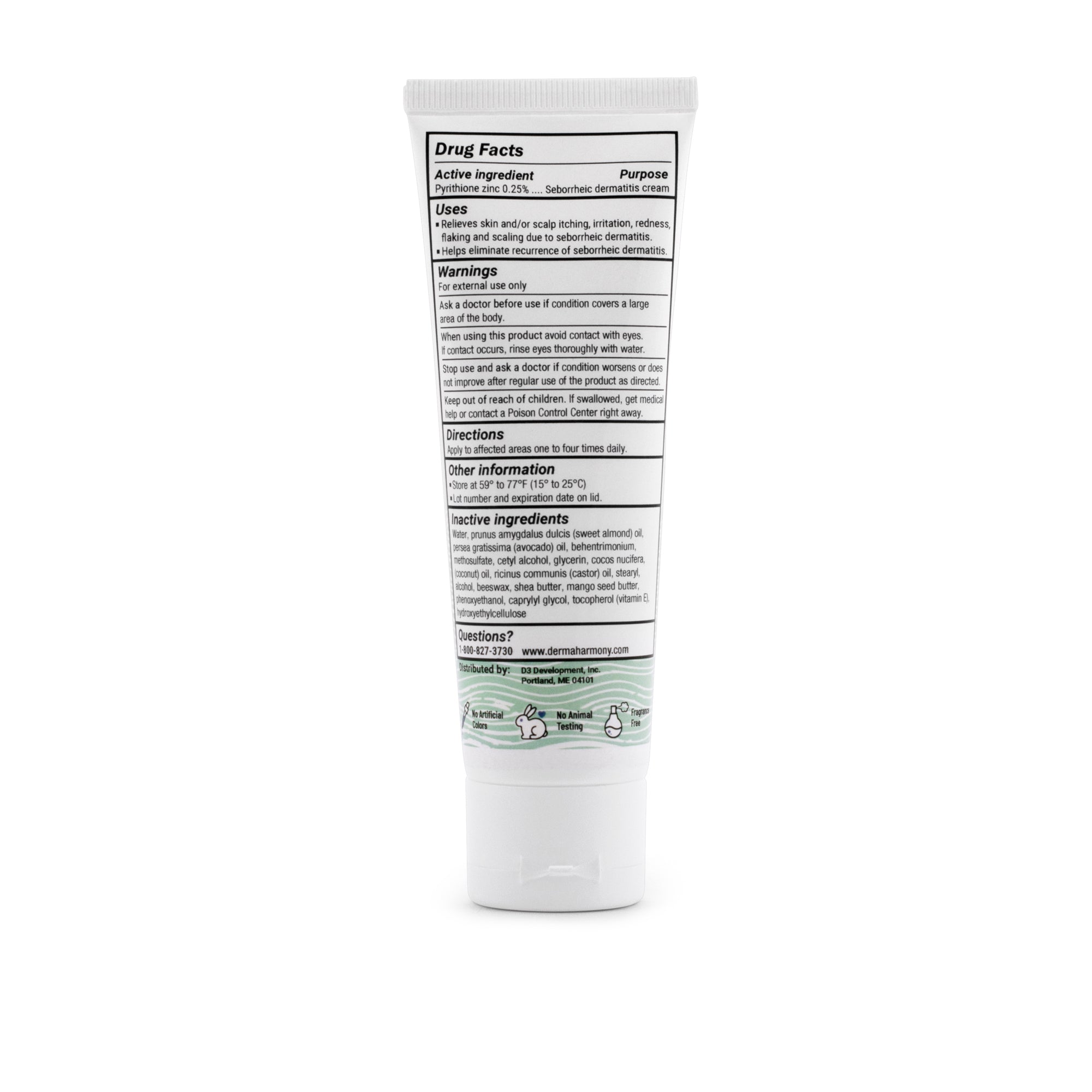 0.25% Pyrithione Zinc Seborrheic Dermatitis Cream - DermaHarmony
