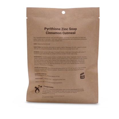 2% Pyrithione Zinc Soap - Cinnamon Oatmeal