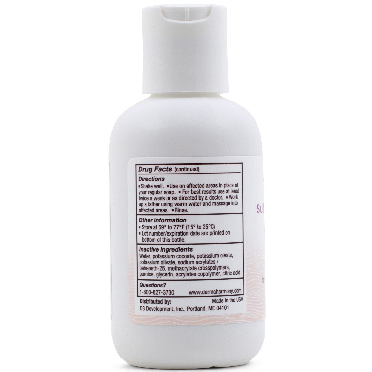 Sulfur + Salicylic Acid Castile Soap (Liquid)