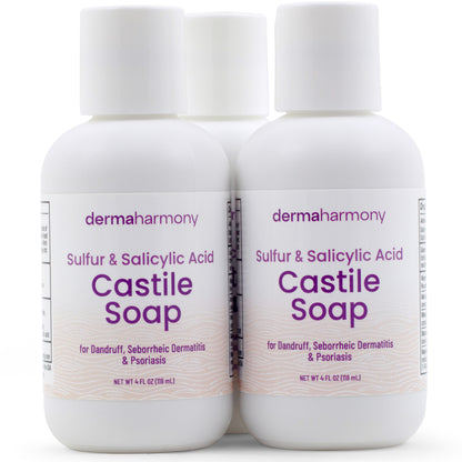 Sulfur + Salicylic Acid Castile Soap (Liquid)