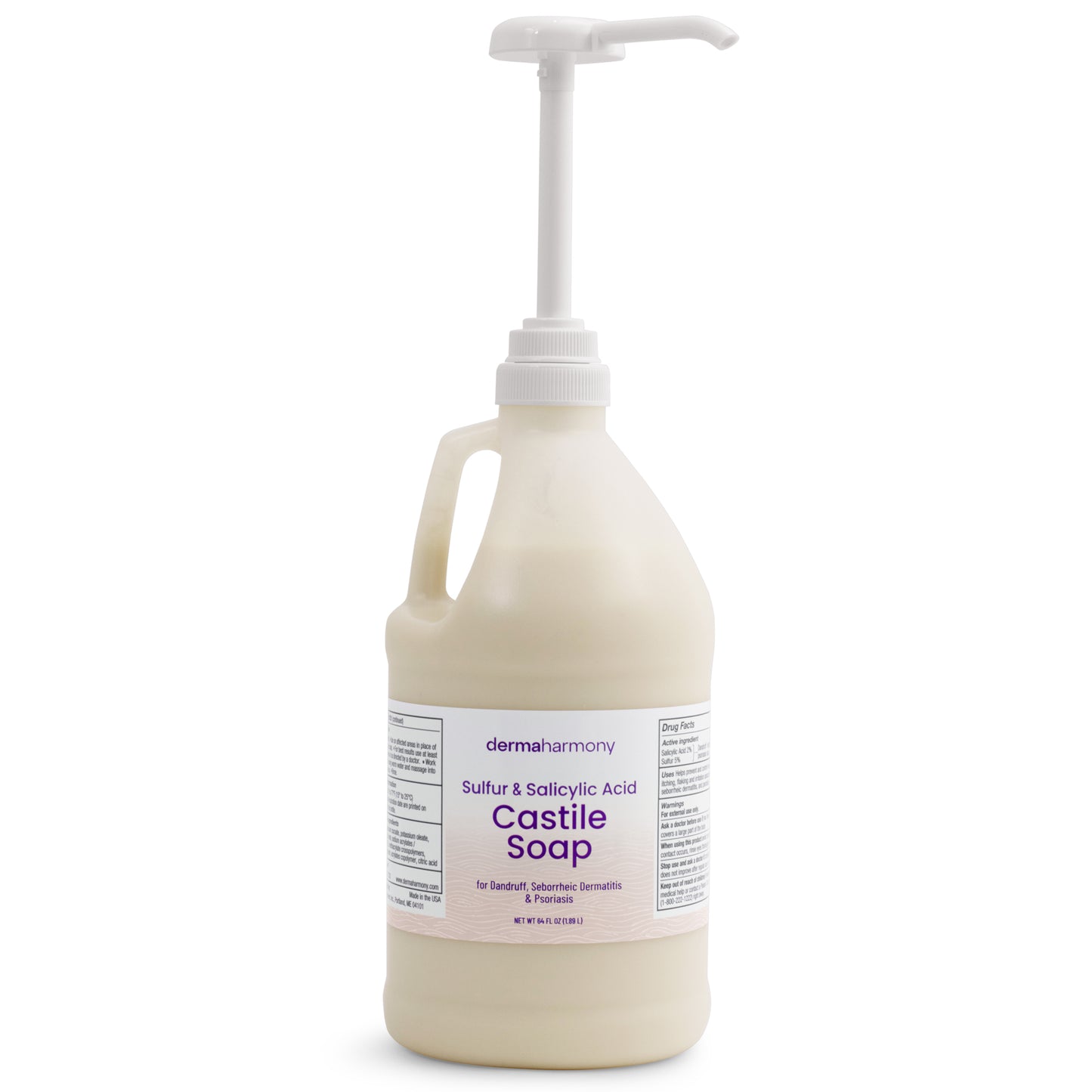 Sulfur + Salicylic Acid Castile Soap (Liquid)