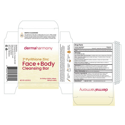 2% Pyrithione Zinc Face + Body Cleansing Bar - Fragrance-Free