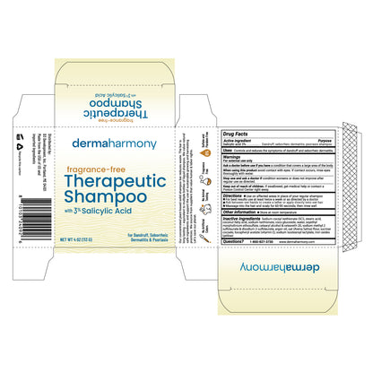3% Salicylic Acid Dandruff, Seborrheic Dermatitis & Psoriasis Shampoo Bar - Fragrance-Free - 4 oz