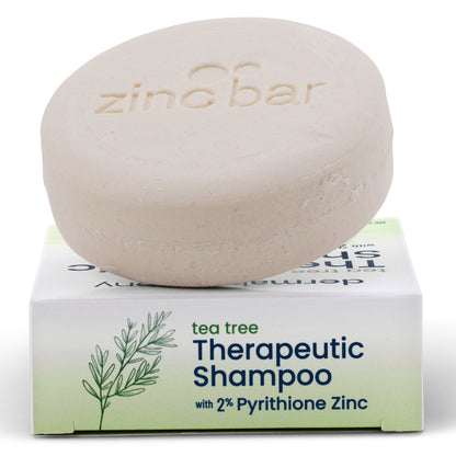 2% Pyrithione Zinc Dandruff & Seborrheic Dermatitis Shampoo Bar - Tea Tree