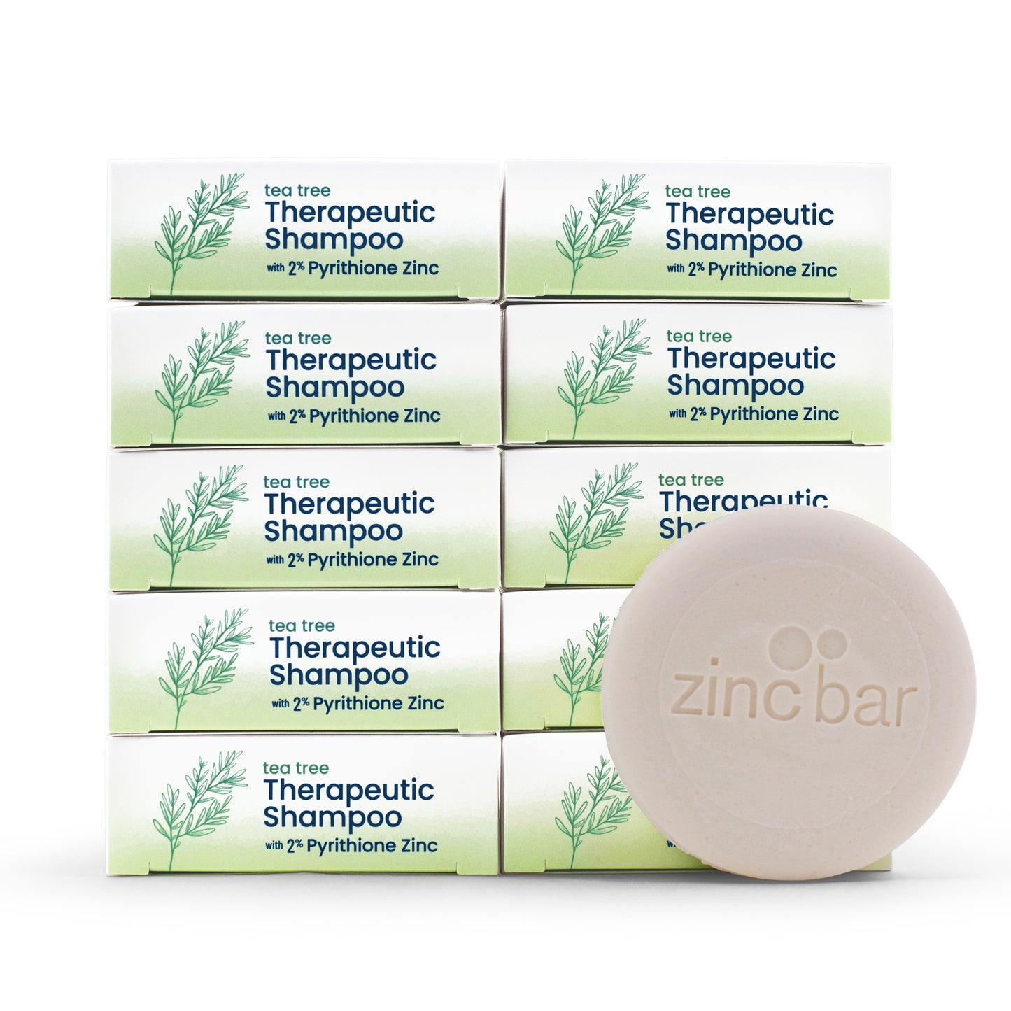 2% Pyrithione Zinc Dandruff & Seborrheic Dermatitis Shampoo Bar - Tea Tree