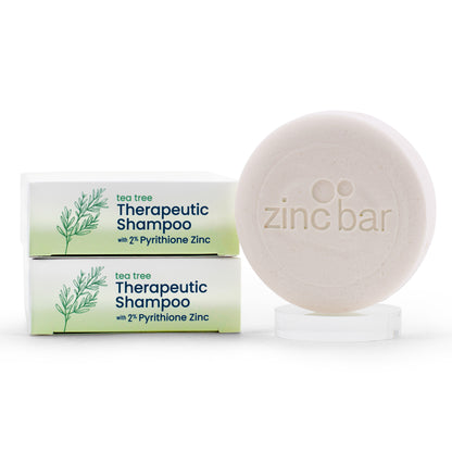 2% Pyrithione Zinc Dandruff & Seborrheic Dermatitis Shampoo Bar - Tea Tree