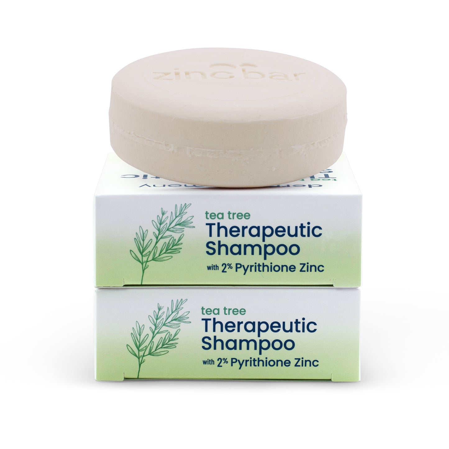 2% Pyrithione Zinc Dandruff & Seborrheic Dermatitis Shampoo Bar - Tea Tree