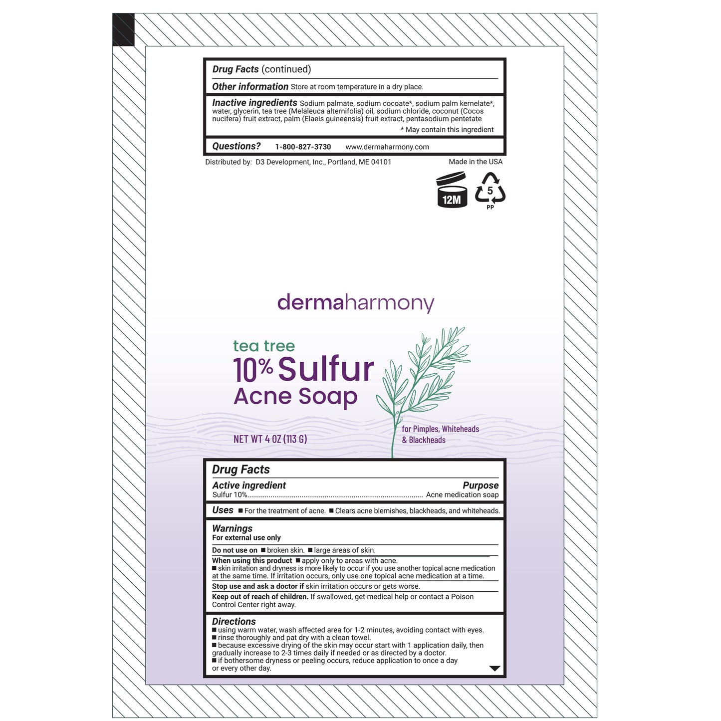 10% Sulfur with Tea Tree Oil Bar Soap