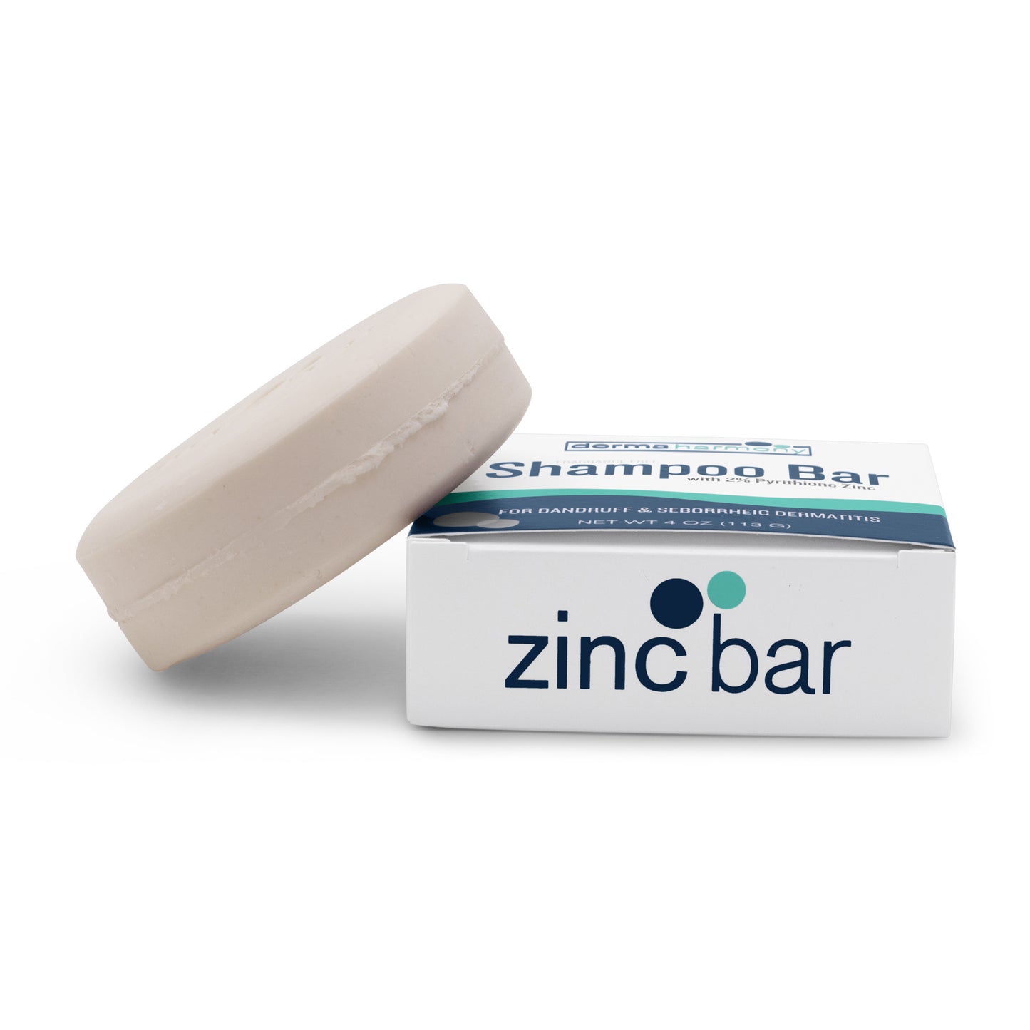 2% Pyrithione Zinc Dandruff & Seborrheic Dermatitis Shampoo Bar - Fragrance-Free - 4 oz