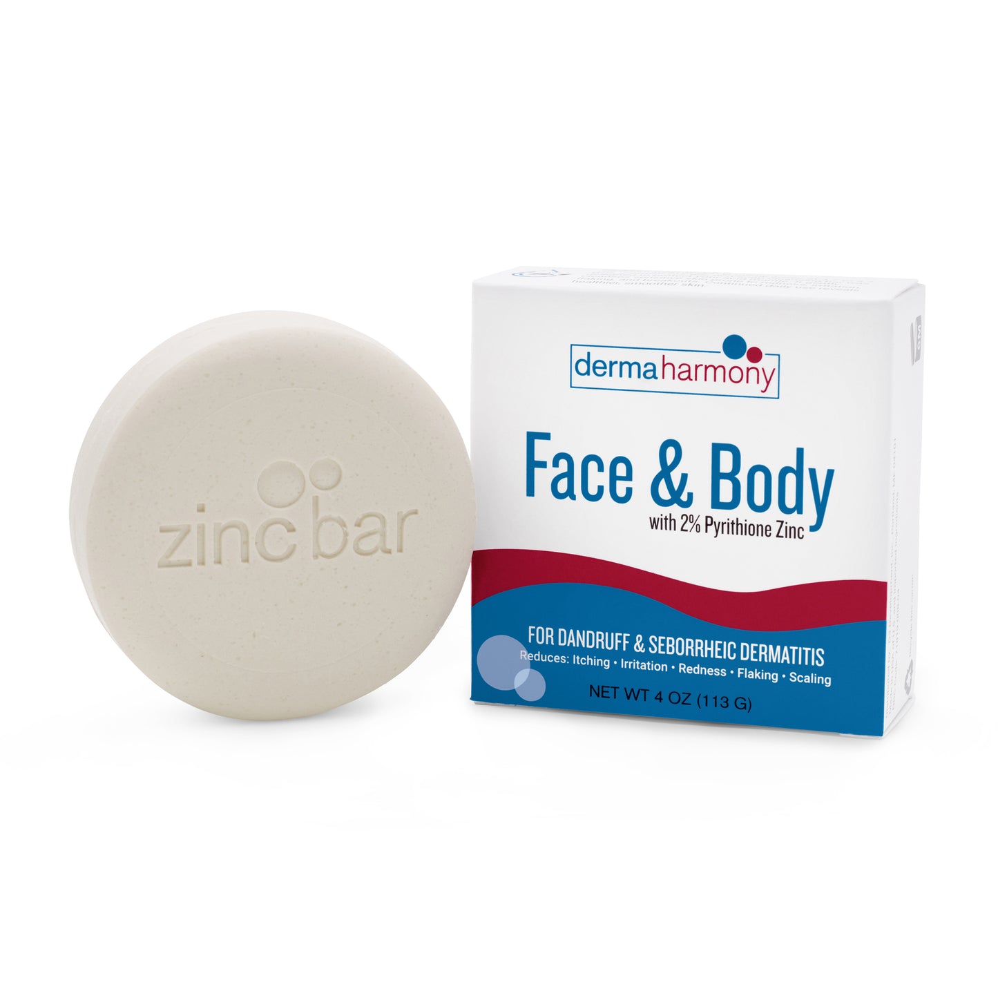 2% Pyrithione Zinc Face & Body Bar (non-soap) - Unscented