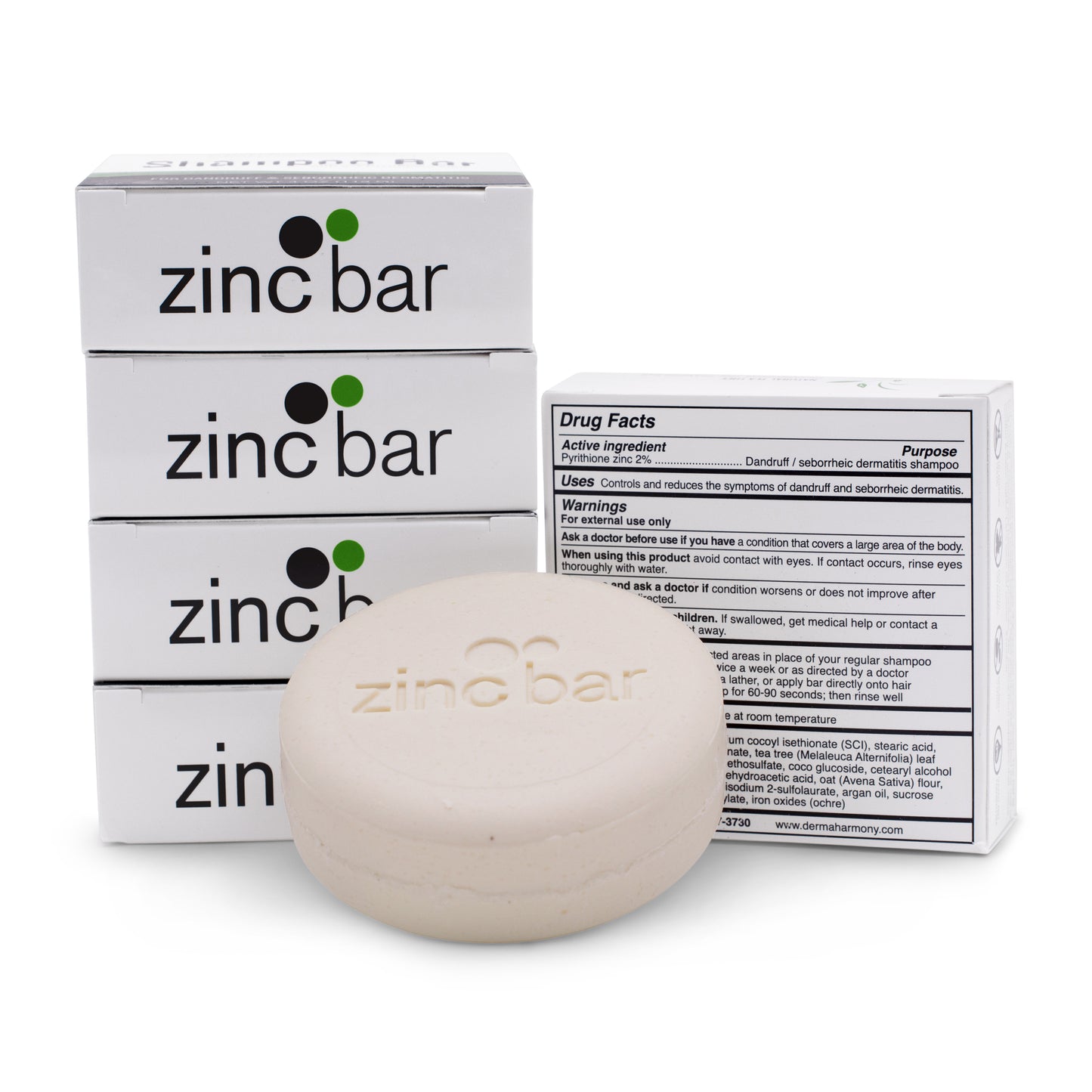 2% Pyrithione Zinc Dandruff & Seborrheic Dermatitis Shampoo Bar - Tea Tree