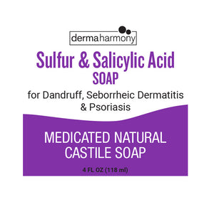 Sulfur & Salicylic Acid Castile Soap (Liquid)